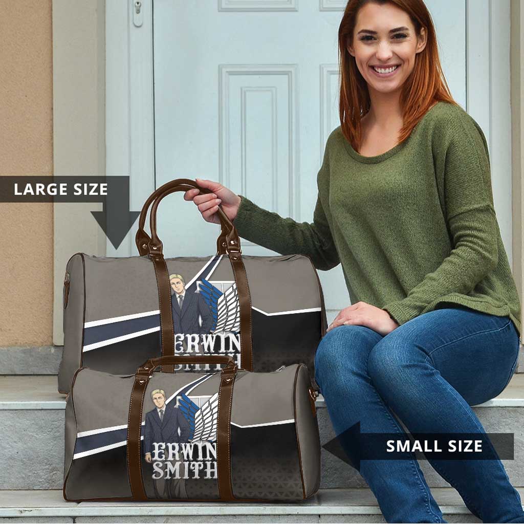 Erwin Smith Attack on Titan Travel Bag Anime Executive Suit Aesthetic