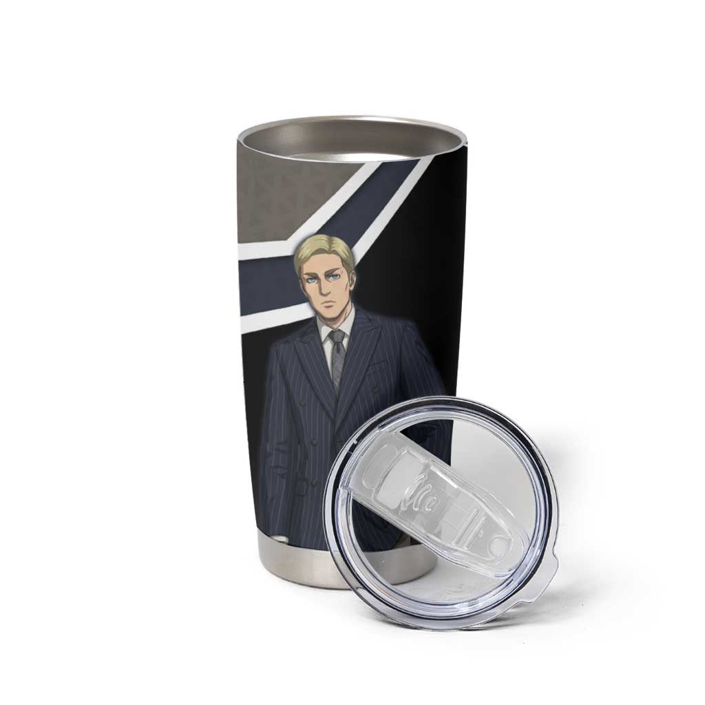 Erwin Smith Attack on Titan Tumbler Cup Anime Executive Suit Aesthetic