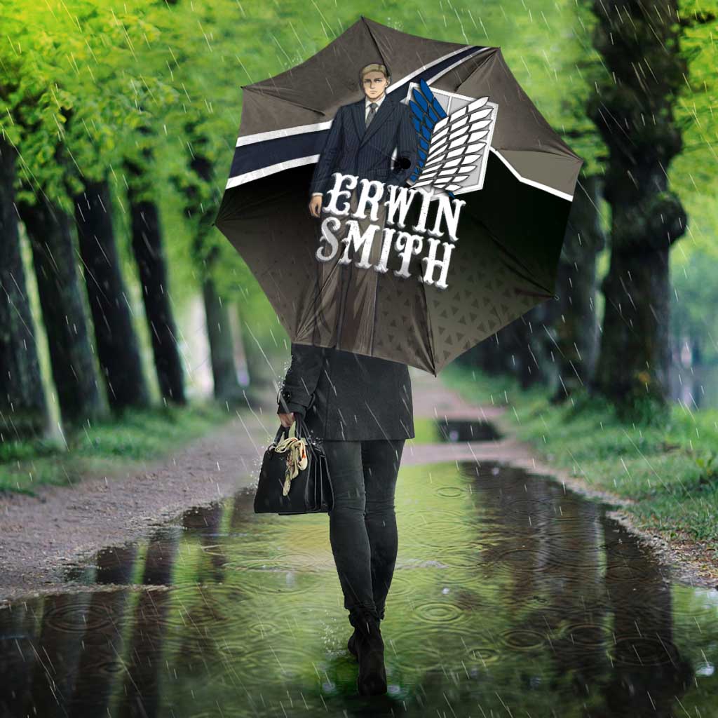 Erwin Smith Attack on Titan Umbrella Anime Executive Suit Aesthetic