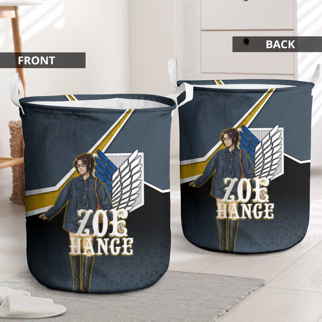 Zoe Hange Attack on Titan Laundry Basket Anime Urban Chic Illustration