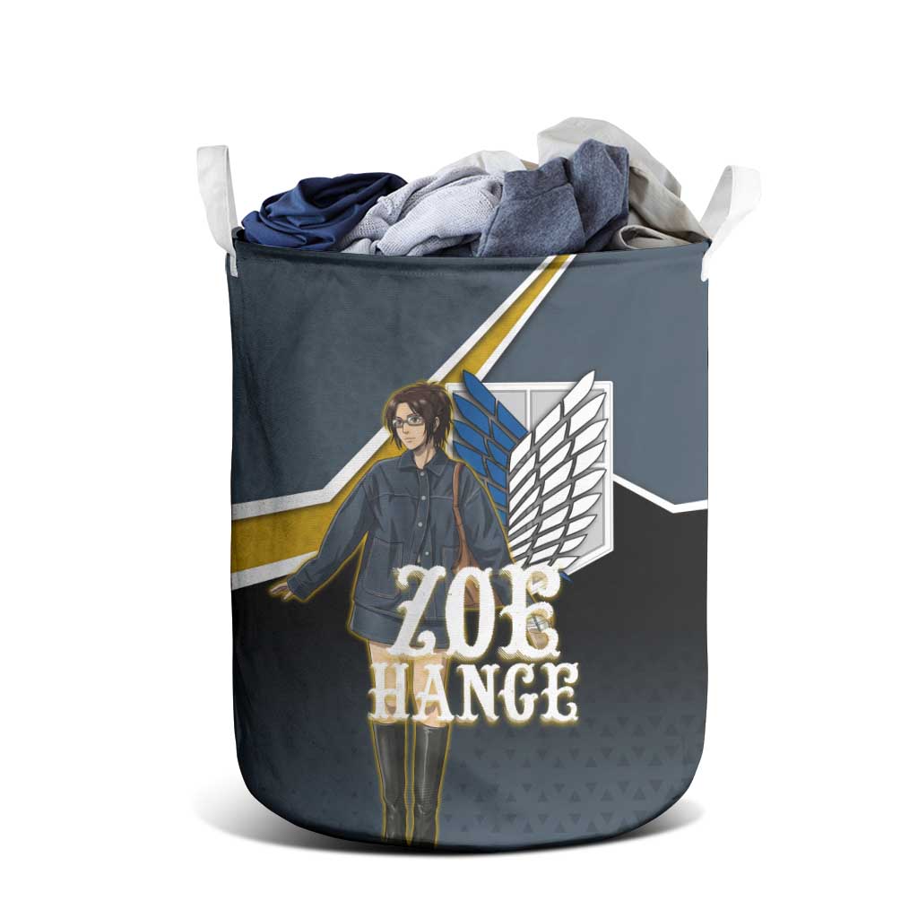 Zoe Hange Attack on Titan Laundry Basket Anime Urban Chic Illustration