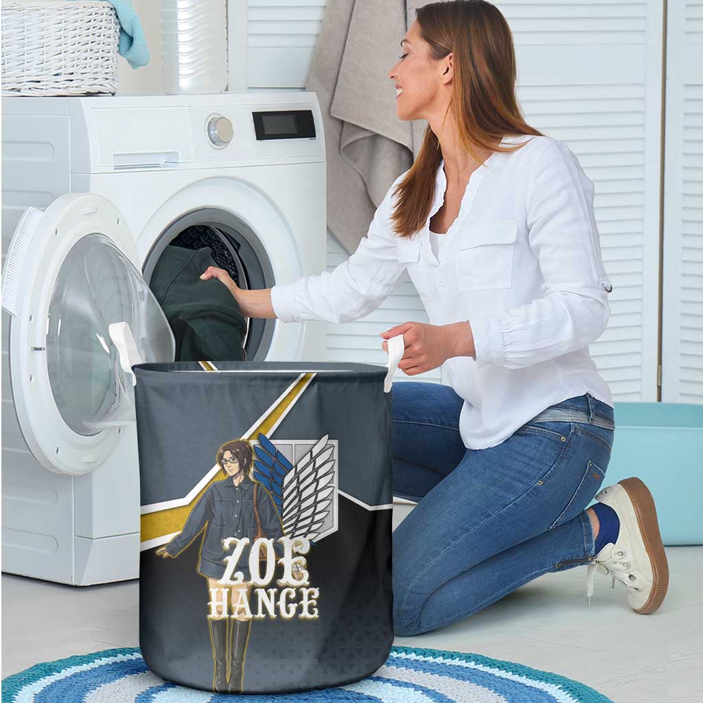 Zoe Hange Attack on Titan Laundry Basket Anime Urban Chic Illustration