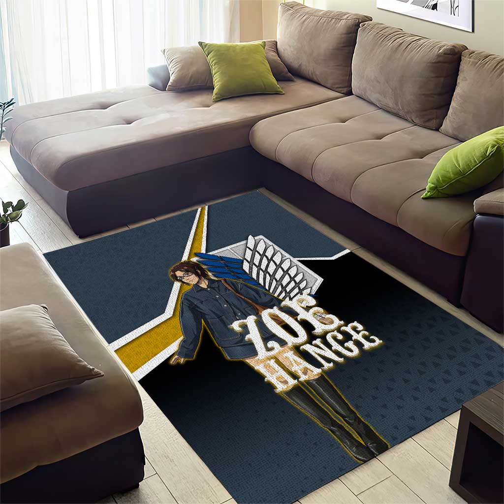Zoe Hange Attack on Titan Area Rug Anime Urban Chic Illustration
