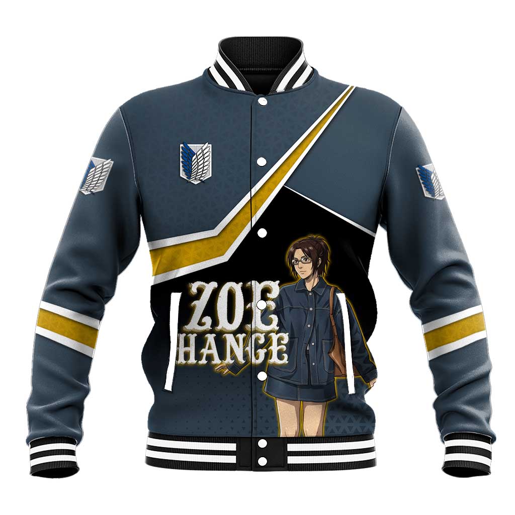 Zoe Hange Attack on Titan Baseball Jacket Anime Urban Chic Illustration
