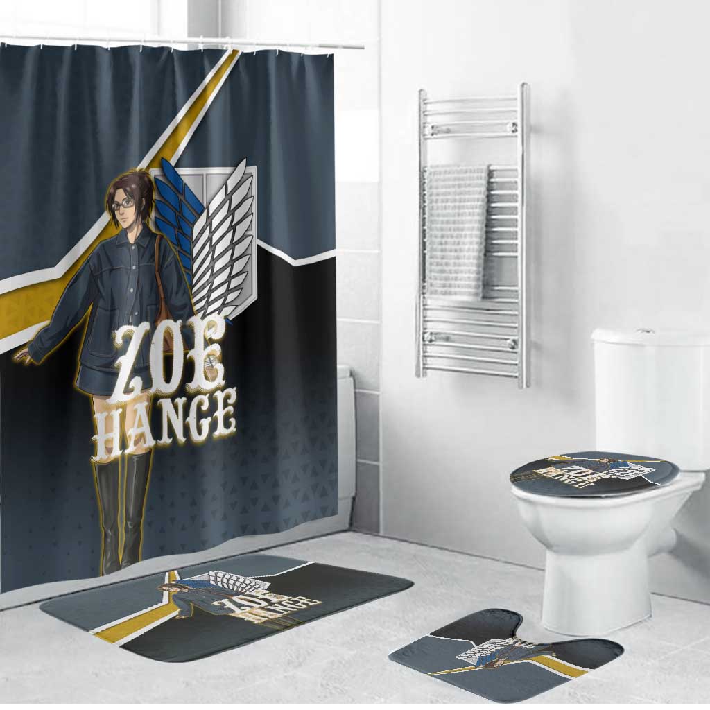 Zoe Hange Attack on Titan Bathroom Set Anime Urban Chic Illustration