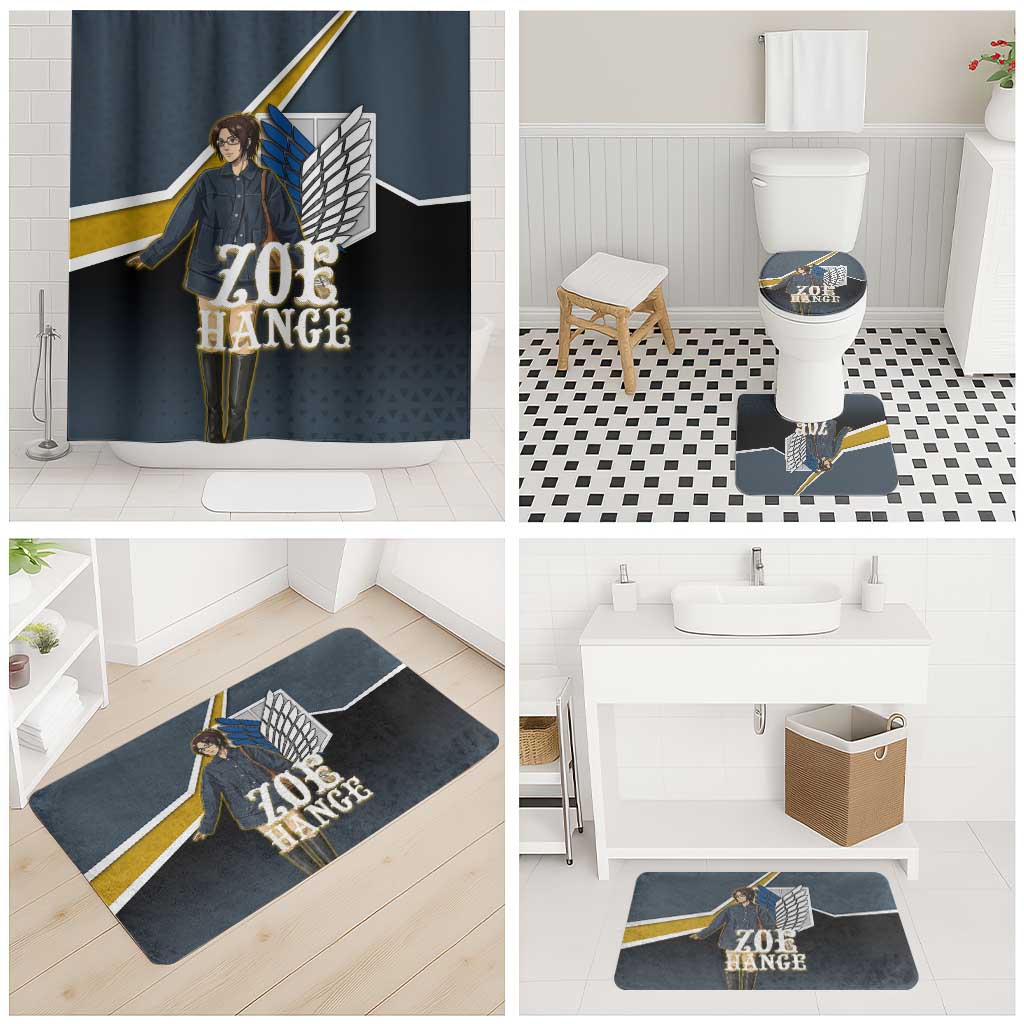 Zoe Hange Attack on Titan Bathroom Set Anime Urban Chic Illustration