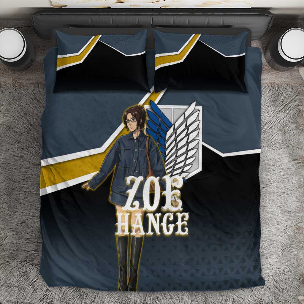 Zoe Hange Attack on Titan Bedding Set Anime Urban Chic Illustration