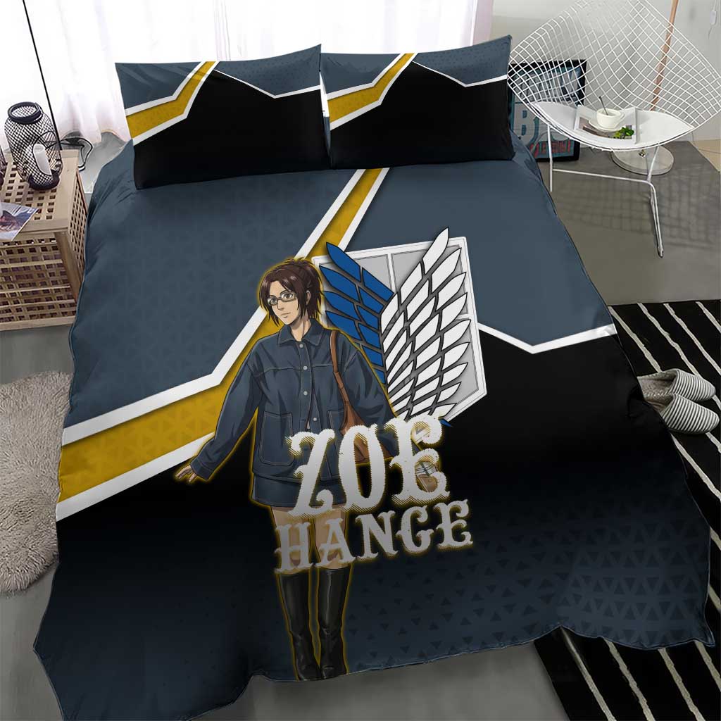 Zoe Hange Attack on Titan Bedding Set Anime Urban Chic Illustration
