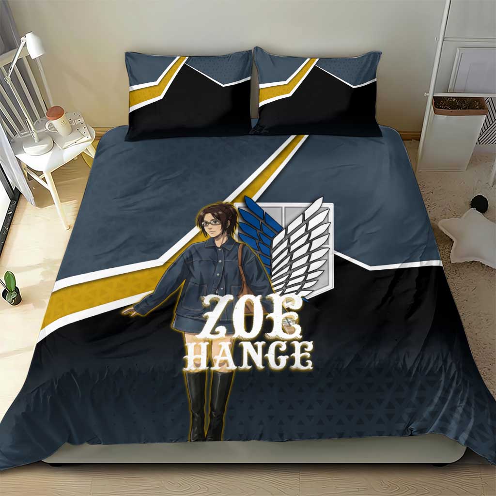 Zoe Hange Attack on Titan Bedding Set Anime Urban Chic Illustration