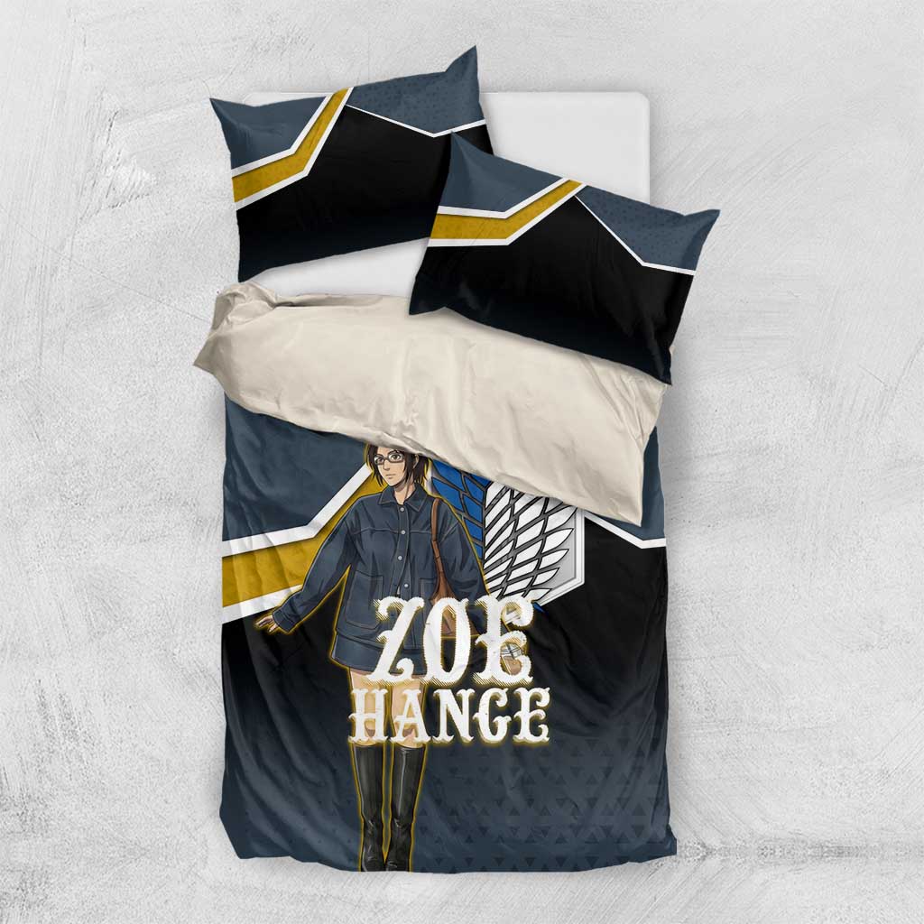Zoe Hange Attack on Titan Bedding Set Anime Urban Chic Illustration