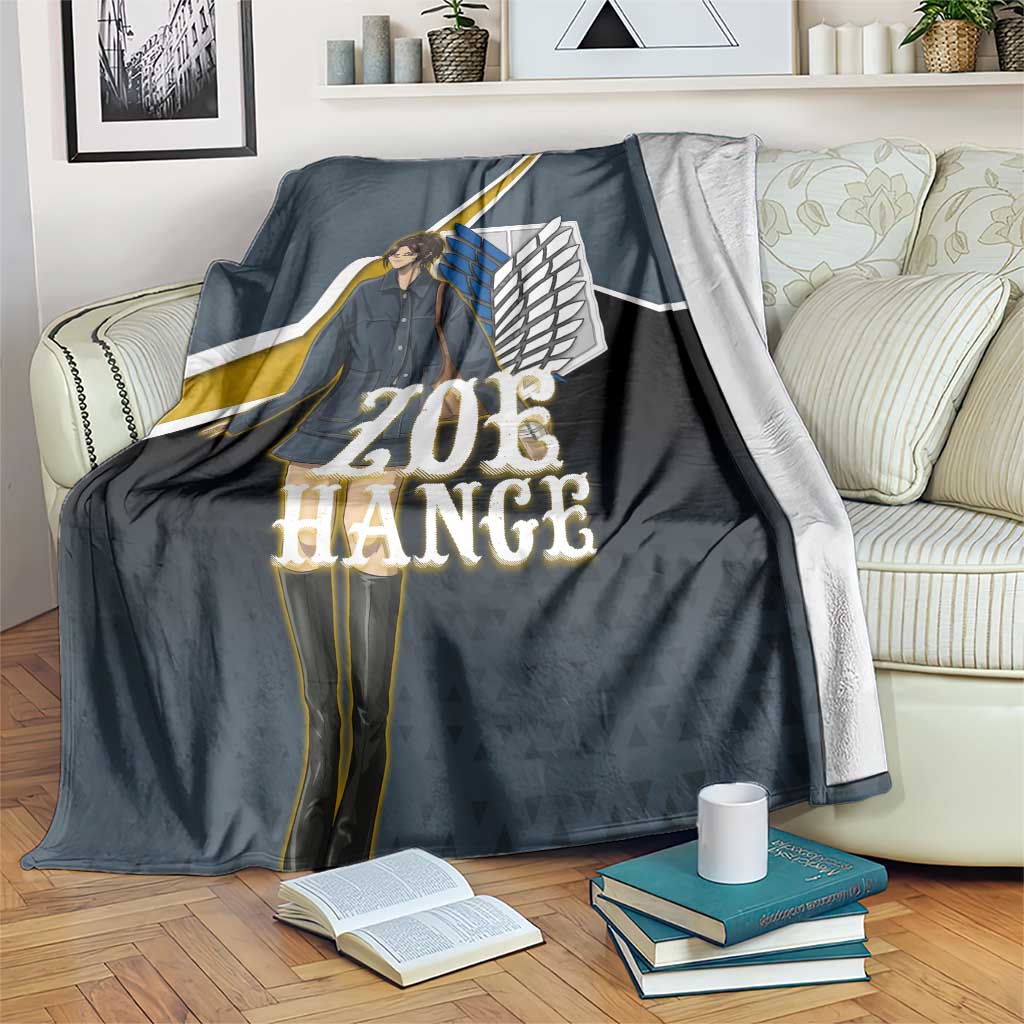 Zoe Hange Attack on Titan Blanket Anime Urban Chic Illustration