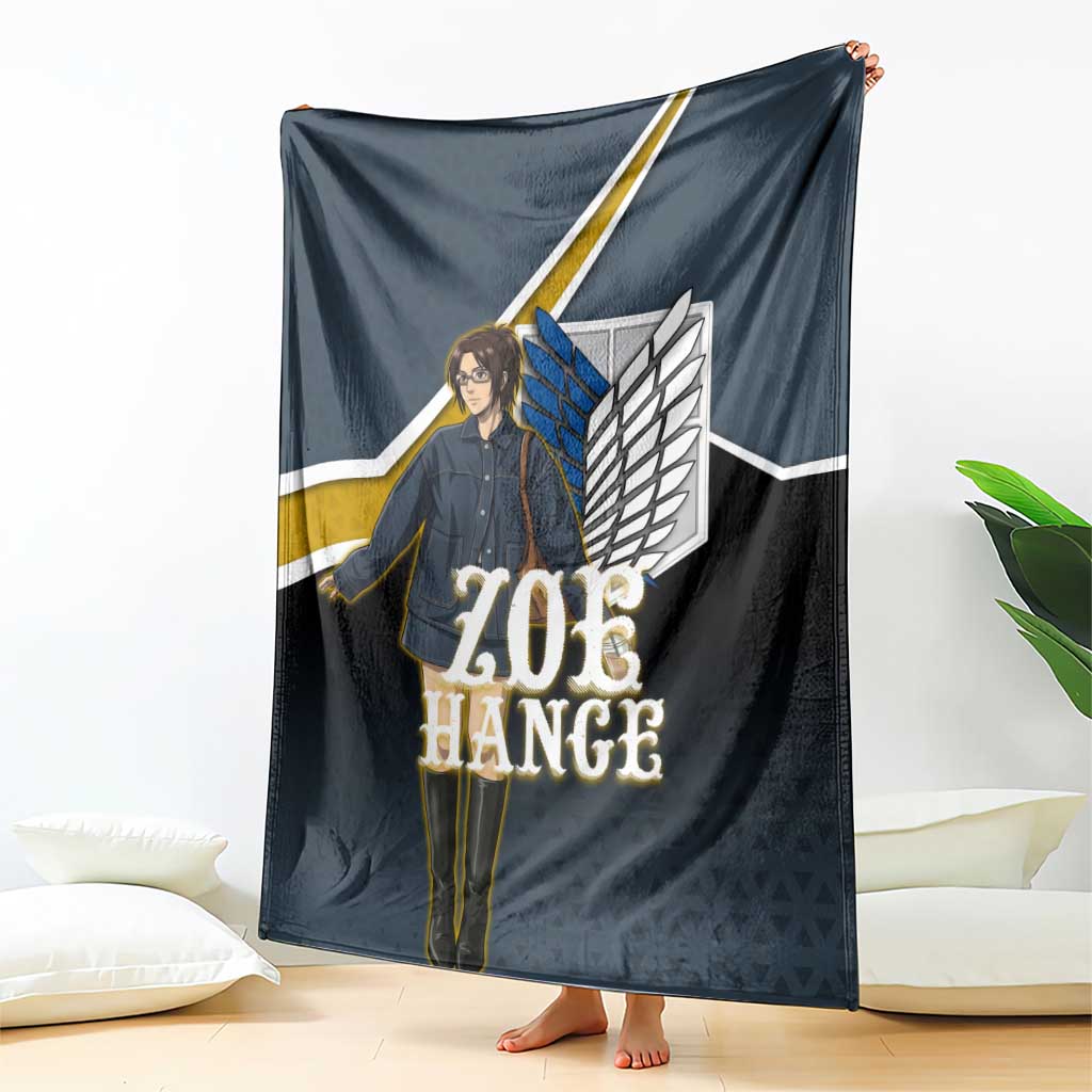 Zoe Hange Attack on Titan Blanket Anime Urban Chic Illustration