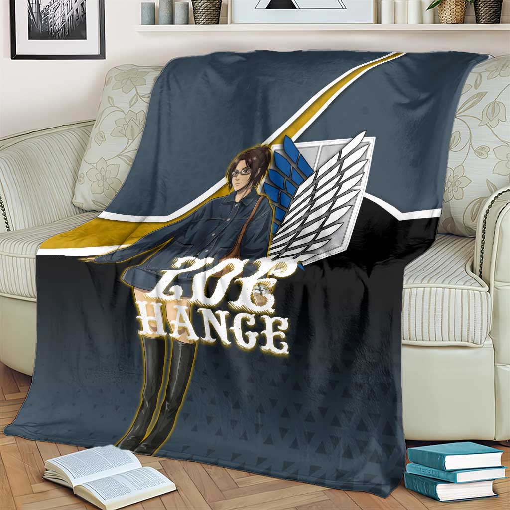 Zoe Hange Attack on Titan Blanket Anime Urban Chic Illustration