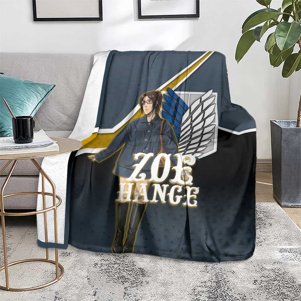 Zoe Hange Attack on Titan Blanket Anime Urban Chic Illustration
