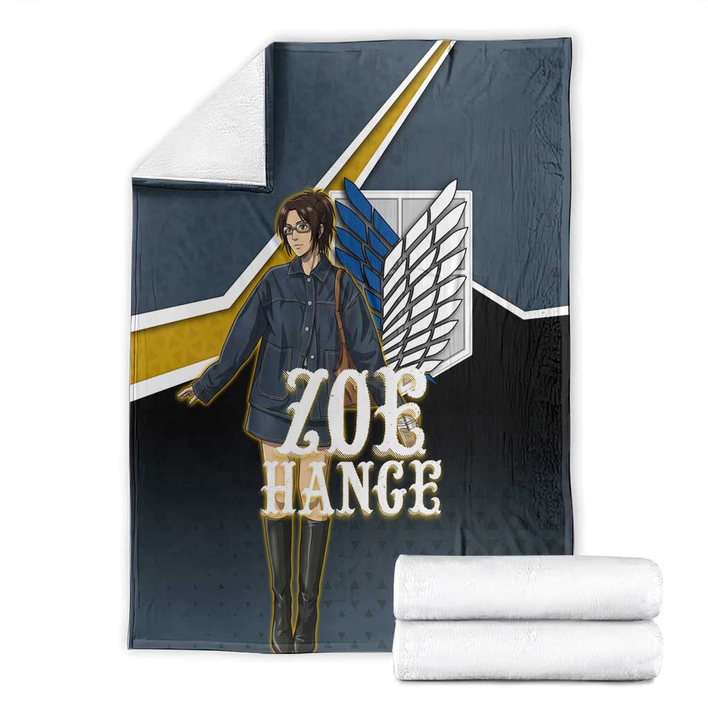 Zoe Hange Attack on Titan Blanket Anime Urban Chic Illustration