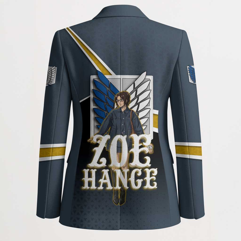 Zoe Hange Attack on Titan Blazer Anime Urban Chic Illustration