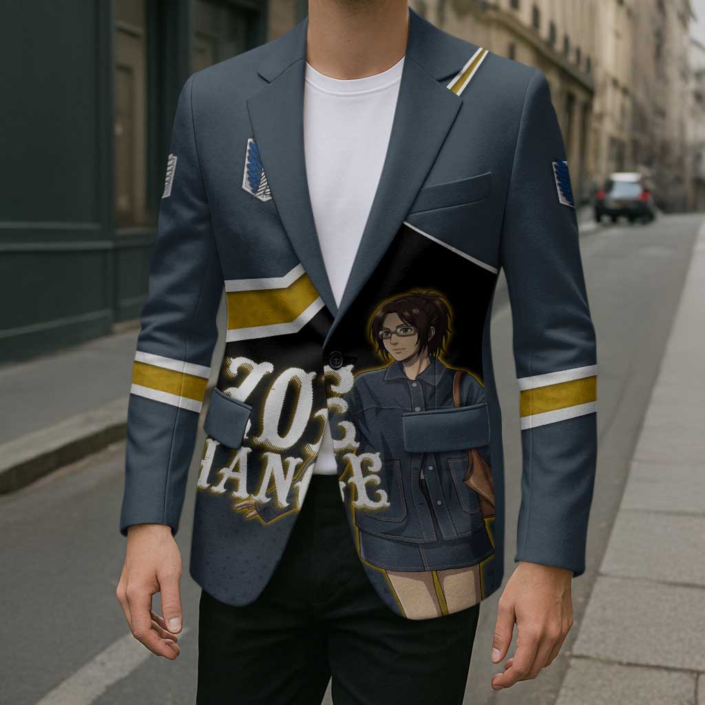 Zoe Hange Attack on Titan Blazer Anime Urban Chic Illustration