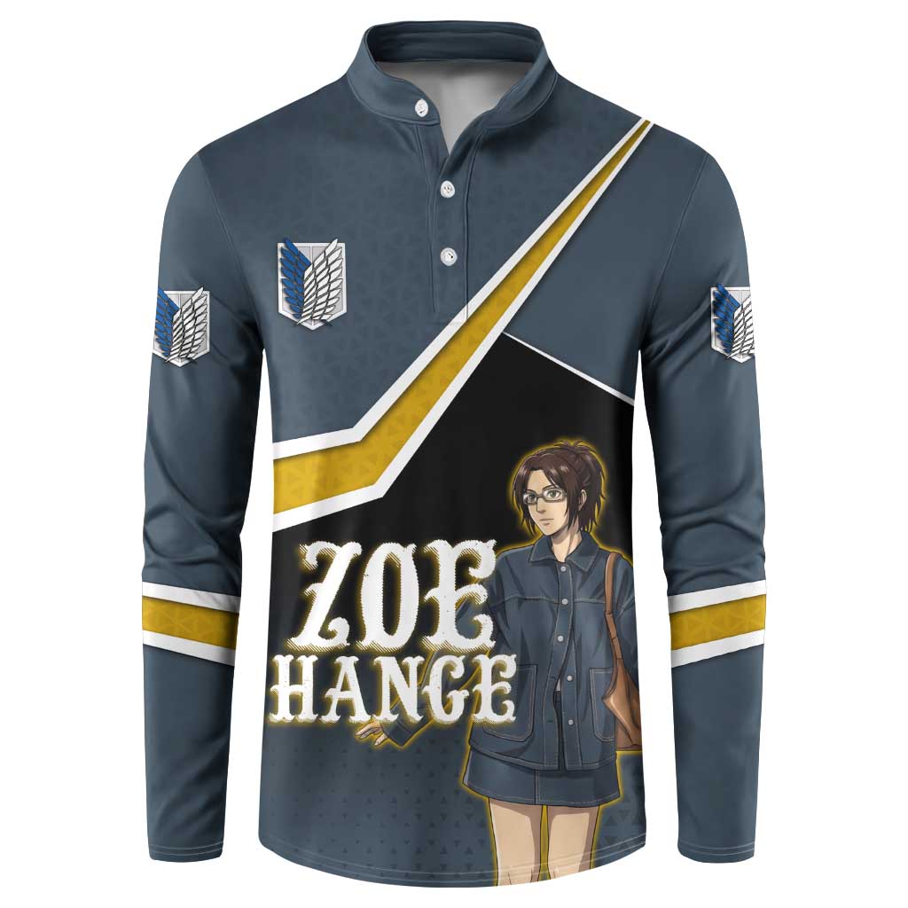 Zoe Hange Attack on Titan Button Sweatshirt Anime Urban Chic Illustration