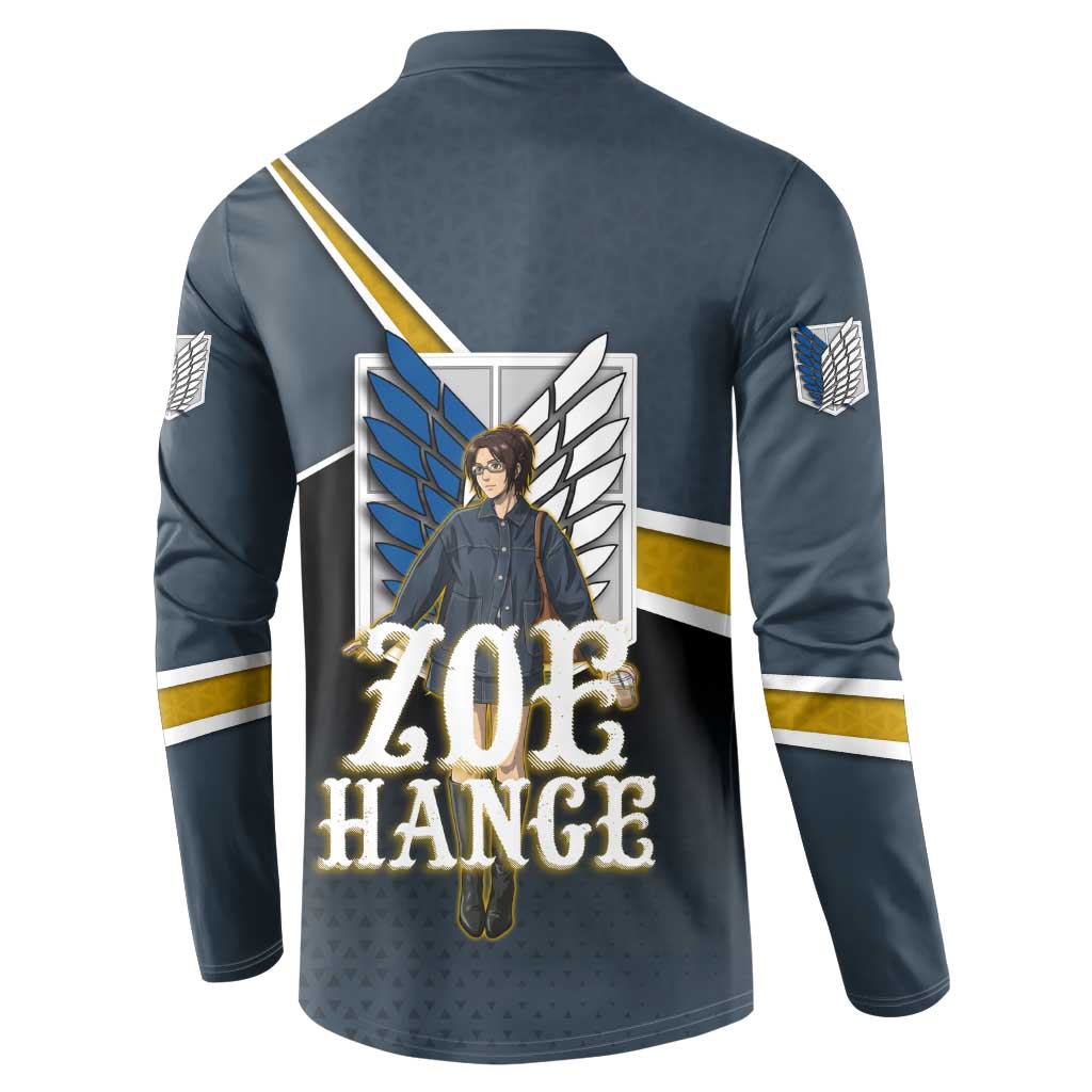 Zoe Hange Attack on Titan Button Sweatshirt Anime Urban Chic Illustration
