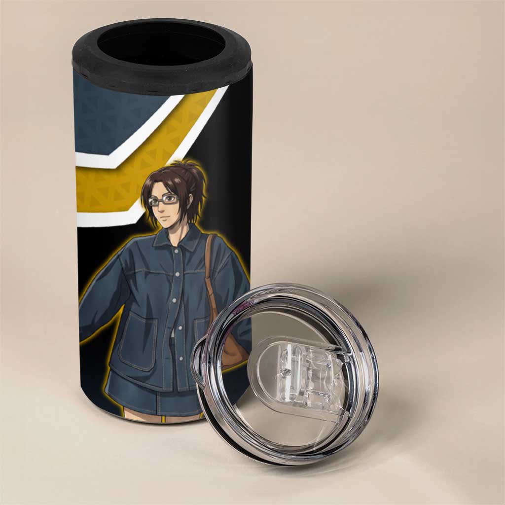 Zoe Hange Attack on Titan 4 in 1 Can Cooler Tumbler Anime Urban Chic Illustration
