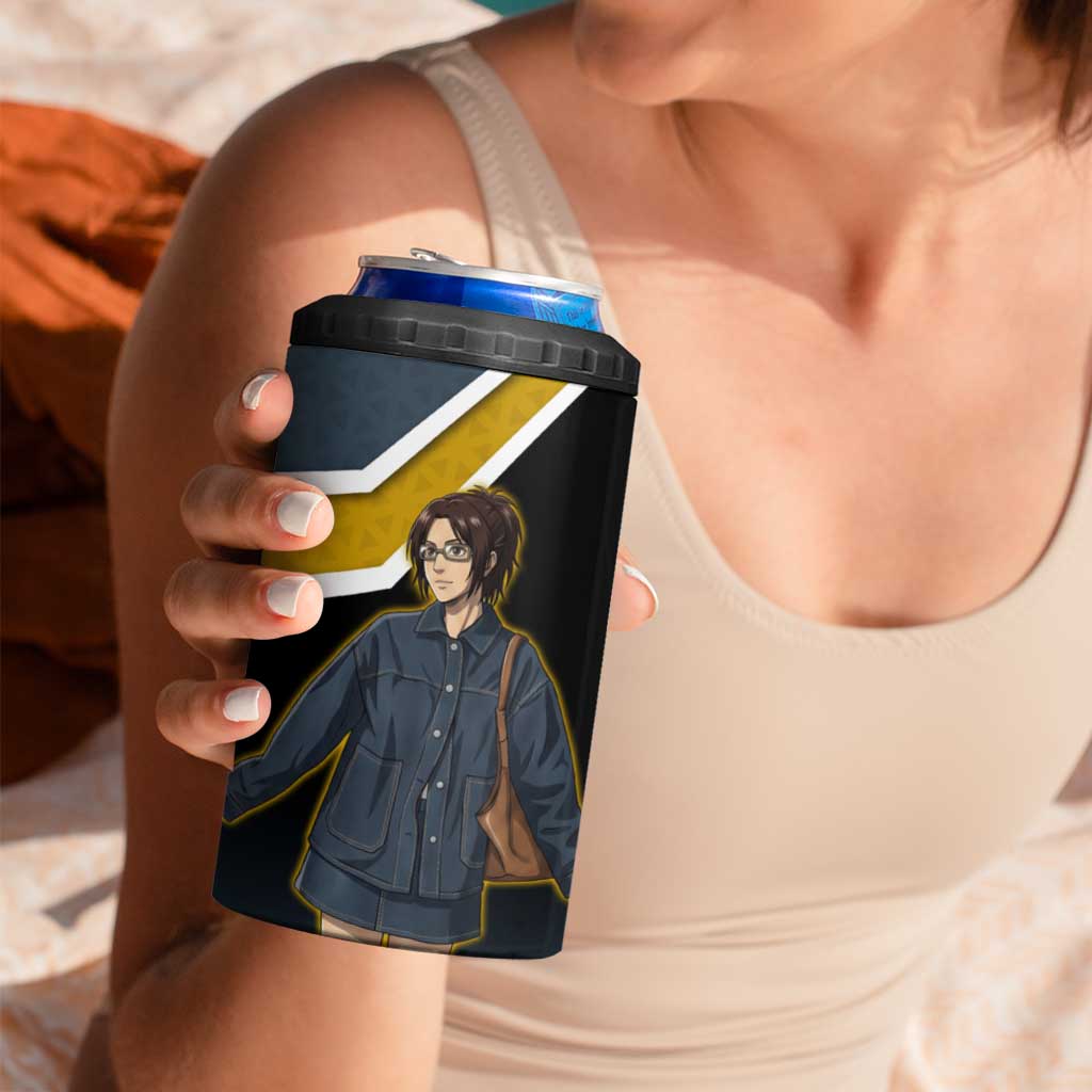 Zoe Hange Attack on Titan 4 in 1 Can Cooler Tumbler Anime Urban Chic Illustration