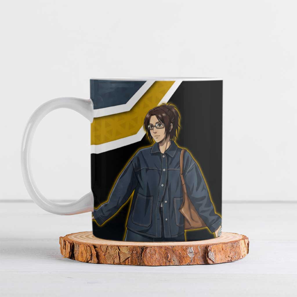 Zoe Hange Attack on Titan Ceramic Mug Anime Urban Chic Illustration