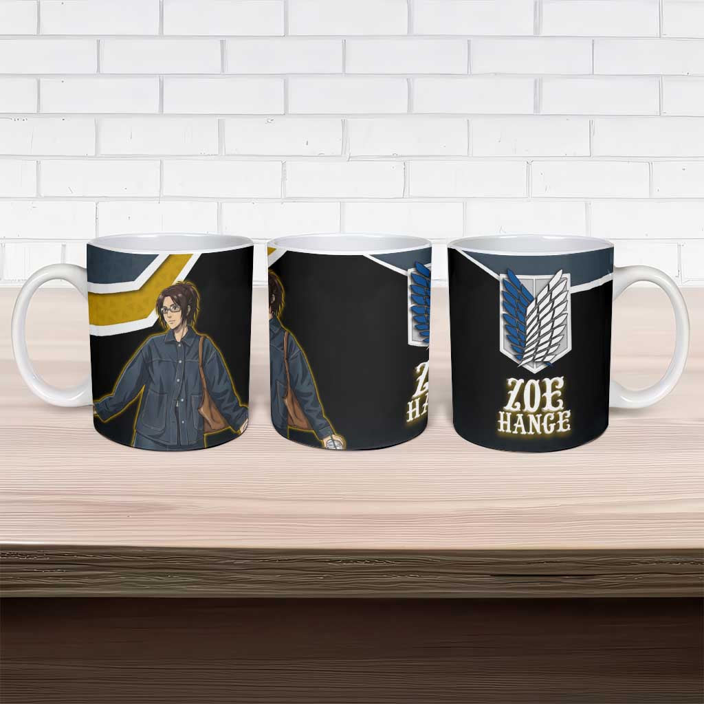 Zoe Hange Attack on Titan Ceramic Mug Anime Urban Chic Illustration