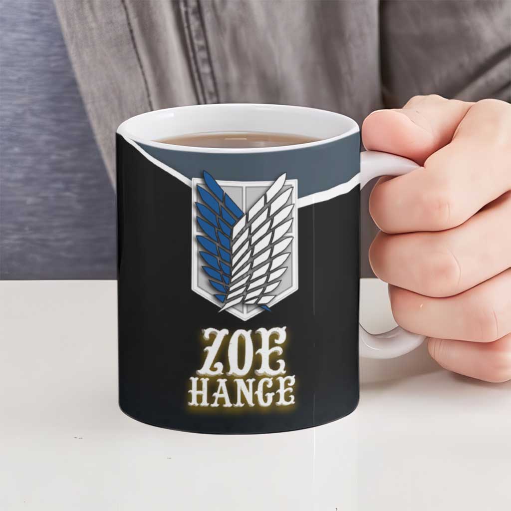 Zoe Hange Attack on Titan Ceramic Mug Anime Urban Chic Illustration