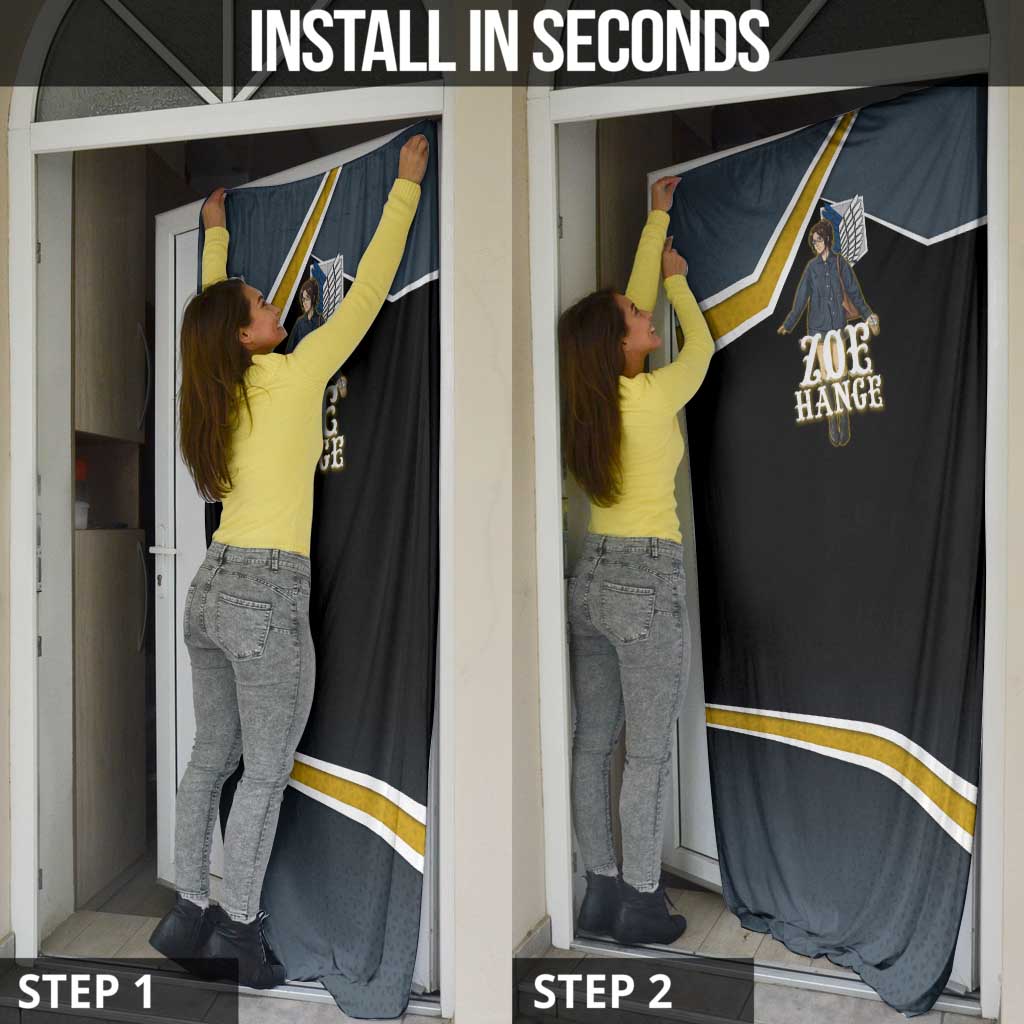 Zoe Hange Attack on Titan Door Cover Anime Urban Chic Illustration