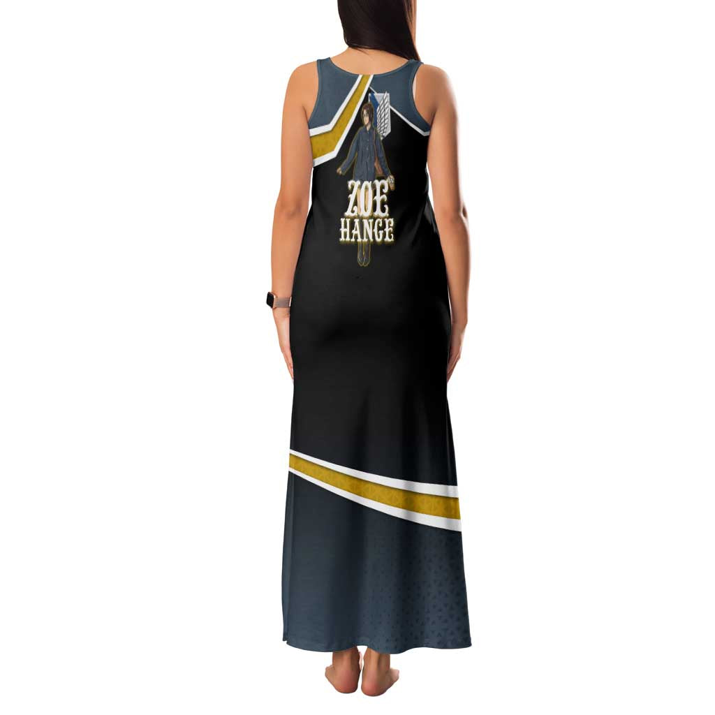 Zoe Hange Attack on Titan Family Matching Tank Maxi Dress and Hawaiian Shirt Anime Urban Chic Illustration