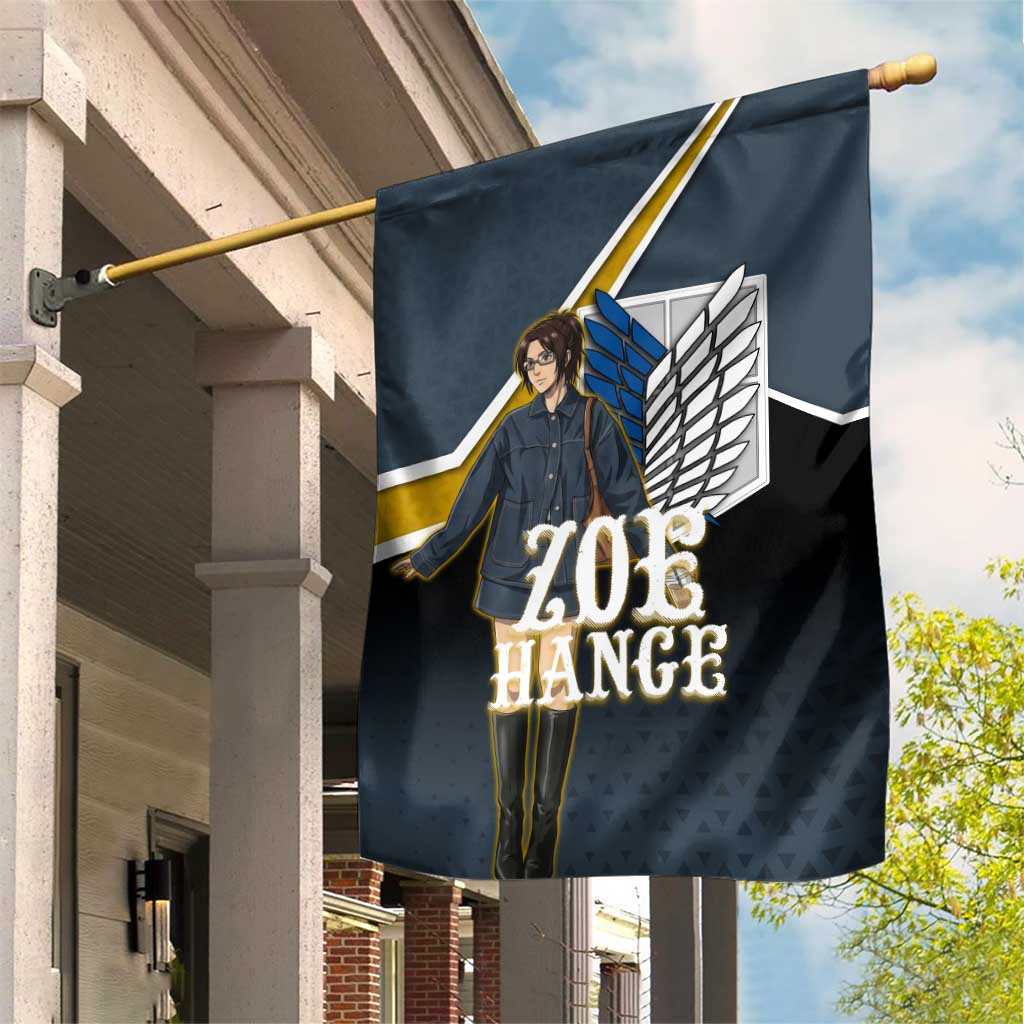 Zoe Hange Attack on Titan Garden Flag Anime Urban Chic Illustration
