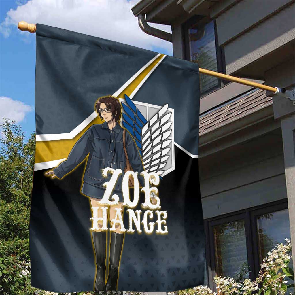Zoe Hange Attack on Titan Garden Flag Anime Urban Chic Illustration