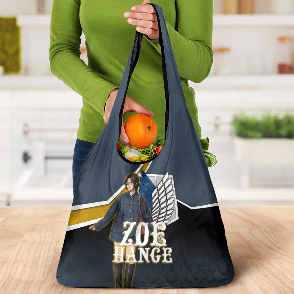 Zoe Hange Attack on Titan Grocery Bag Anime Urban Chic Illustration
