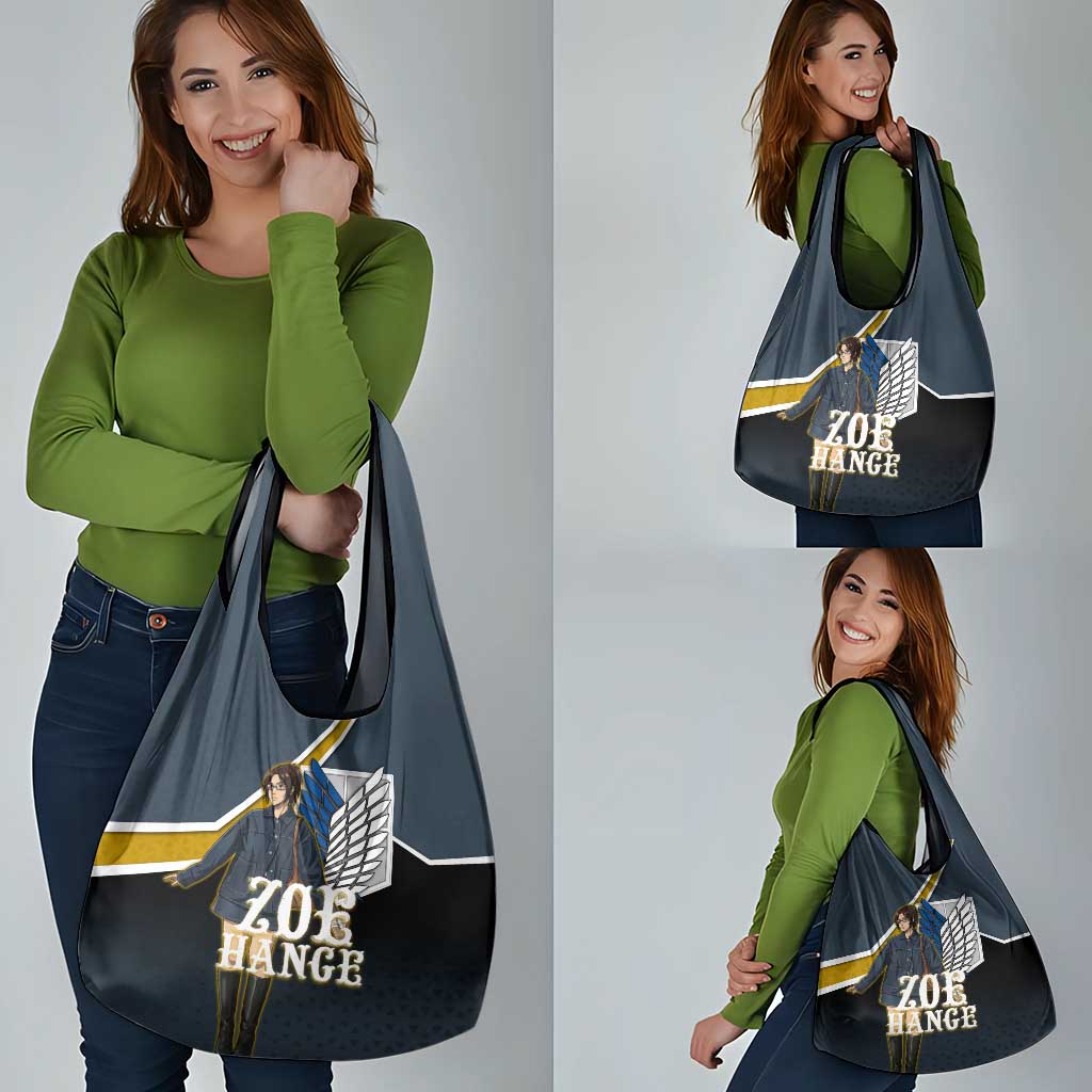 Zoe Hange Attack on Titan Grocery Bag Anime Urban Chic Illustration