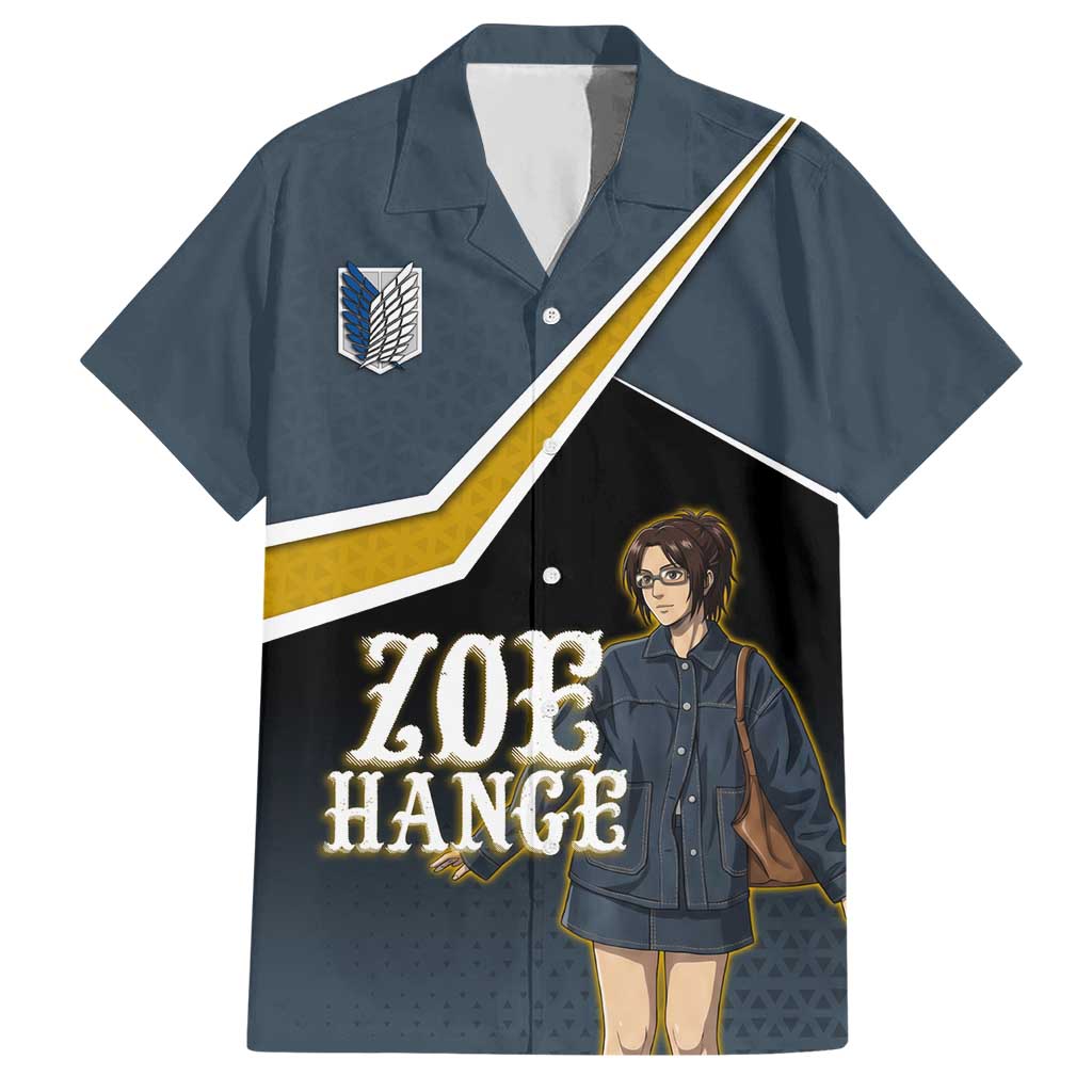 Zoe Hange Attack on Titan Hawaiian Shirt Anime Urban Chic Illustration