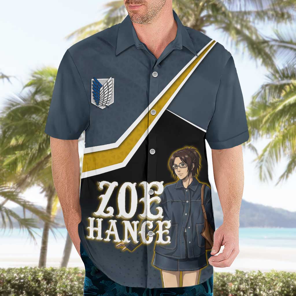 Zoe Hange Attack on Titan Hawaiian Shirt Anime Urban Chic Illustration