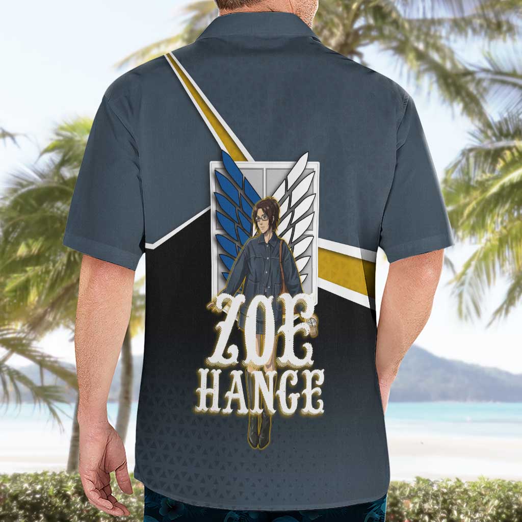 Zoe Hange Attack on Titan Hawaiian Shirt Anime Urban Chic Illustration