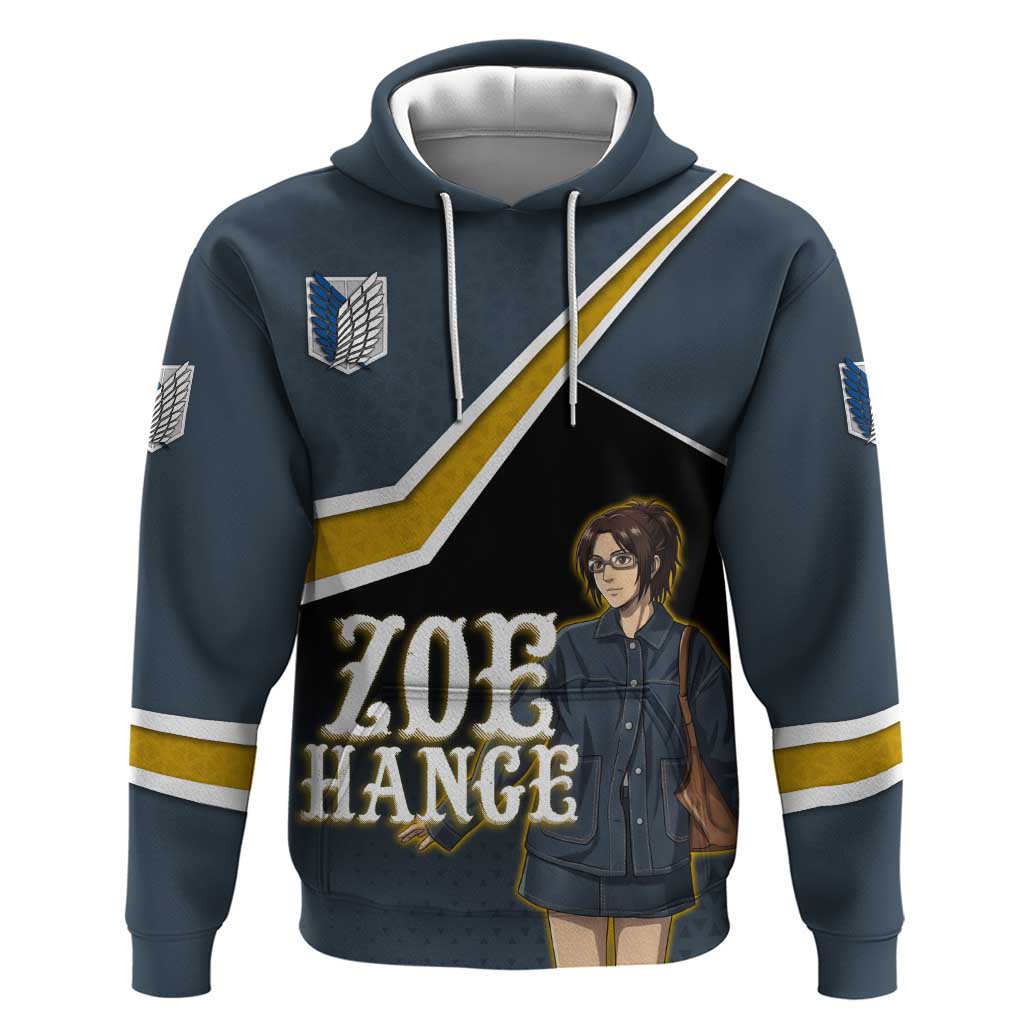 Zoe Hange Attack on Titan Hoodie Anime Urban Chic Illustration