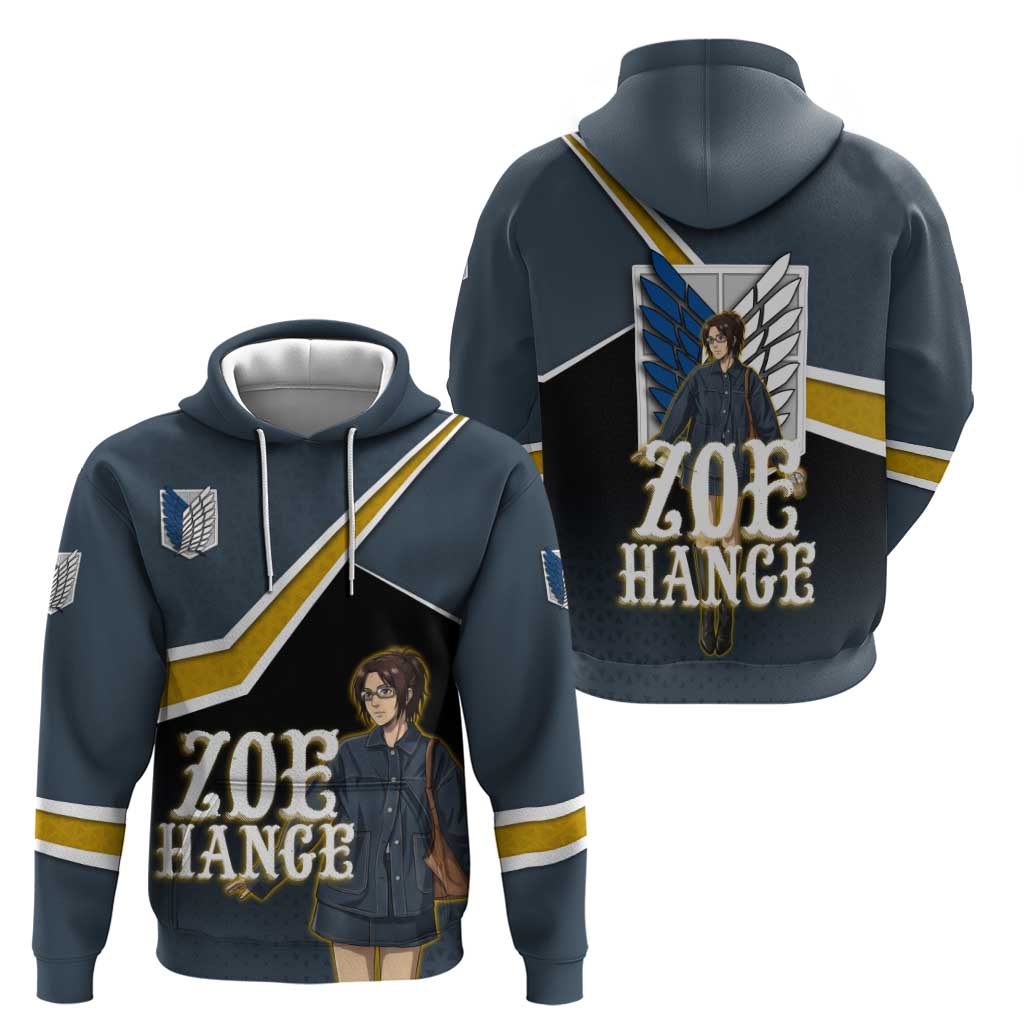 Zoe Hange Attack on Titan Hoodie Anime Urban Chic Illustration