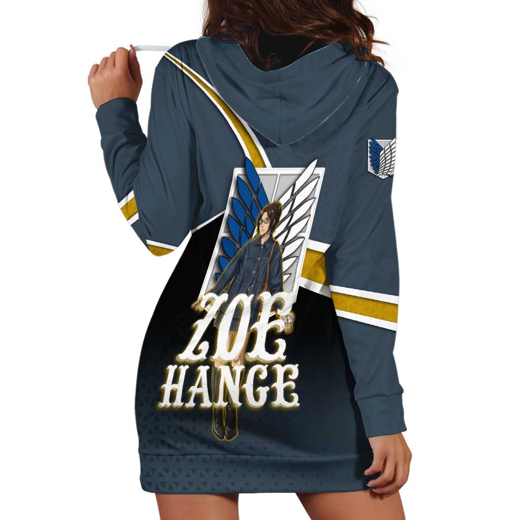 Zoe Hange Attack on Titan Hoodie Dress Anime Urban Chic Illustration