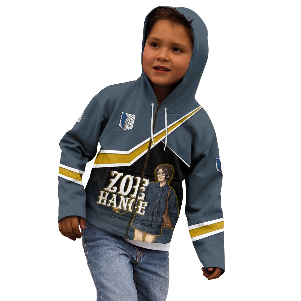 Zoe Hange Attack on Titan Kid Hoodie Anime Urban Chic Illustration