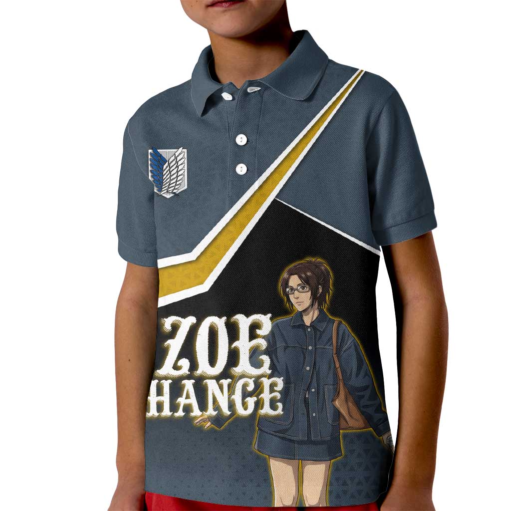 Zoe Hange Attack on Titan Kid Polo Shirt Anime Urban Chic Illustration
