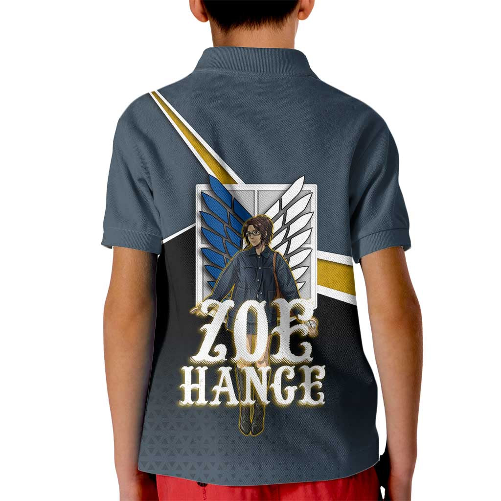 Zoe Hange Attack on Titan Kid Polo Shirt Anime Urban Chic Illustration