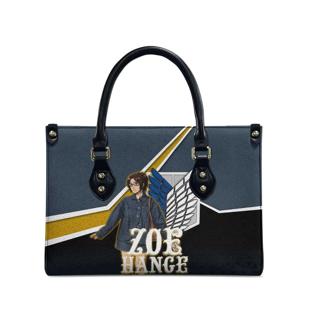 Zoe Hange Attack on Titan Leather Bag Anime Urban Chic Illustration