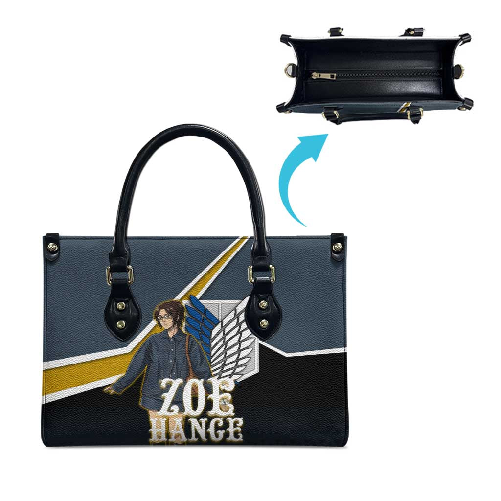 Zoe Hange Attack on Titan Leather Bag Anime Urban Chic Illustration