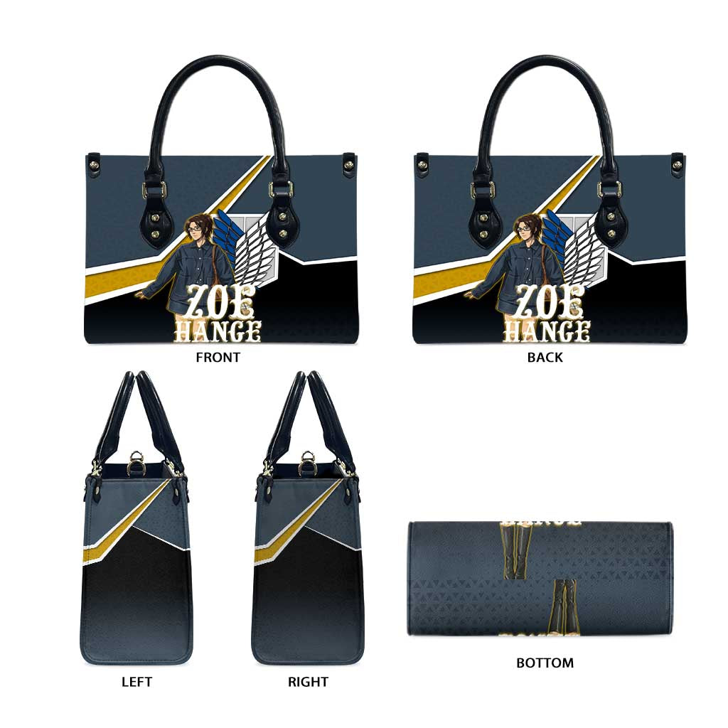 Zoe Hange Attack on Titan Leather Bag Anime Urban Chic Illustration