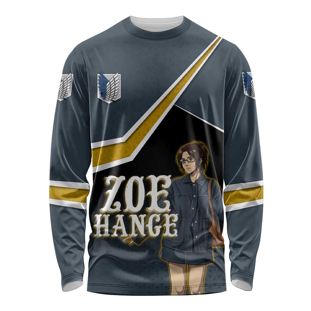 Zoe Hange Attack on Titan Long Sleeve Shirt Anime Urban Chic Illustration