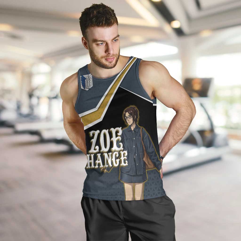 Zoe Hange Attack on Titan Men Tank Top Anime Urban Chic Illustration