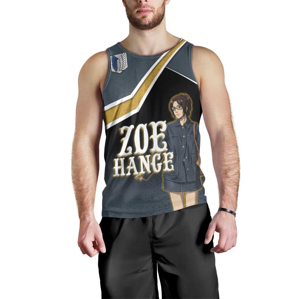 Zoe Hange Attack on Titan Men Tank Top Anime Urban Chic Illustration