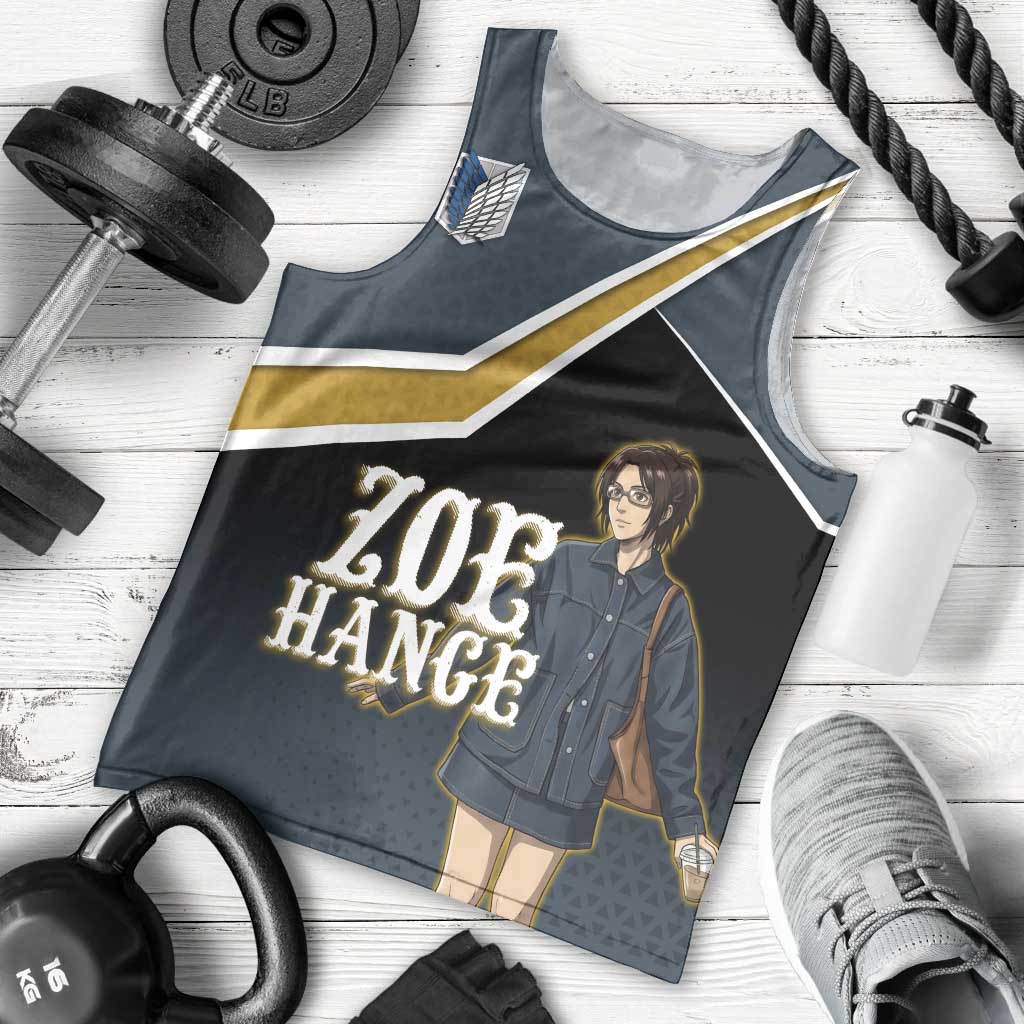 Zoe Hange Attack on Titan Men Tank Top Anime Urban Chic Illustration